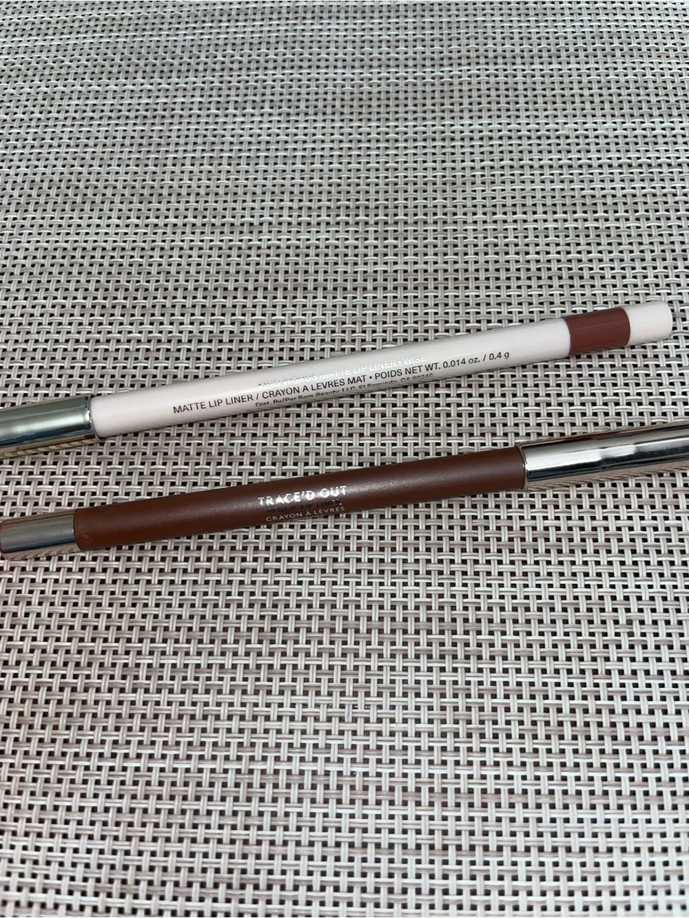 Rare Beauty + Fenty Beauty Lip Liner 2 Pc Lot Wise Traced Out NEW